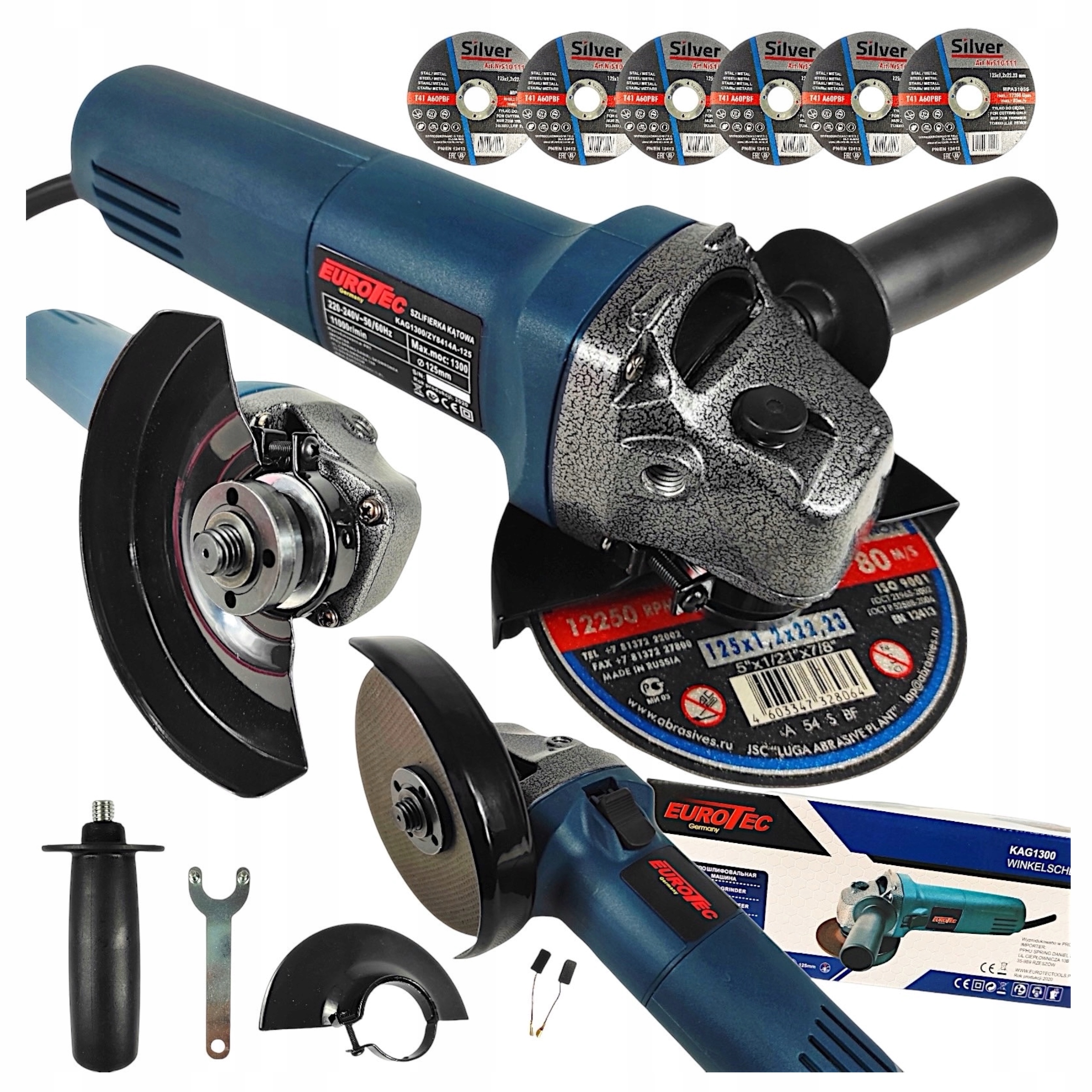 Szlifierka Kątowa Diax Kątówka 125mm 1300W 6x Tarcza