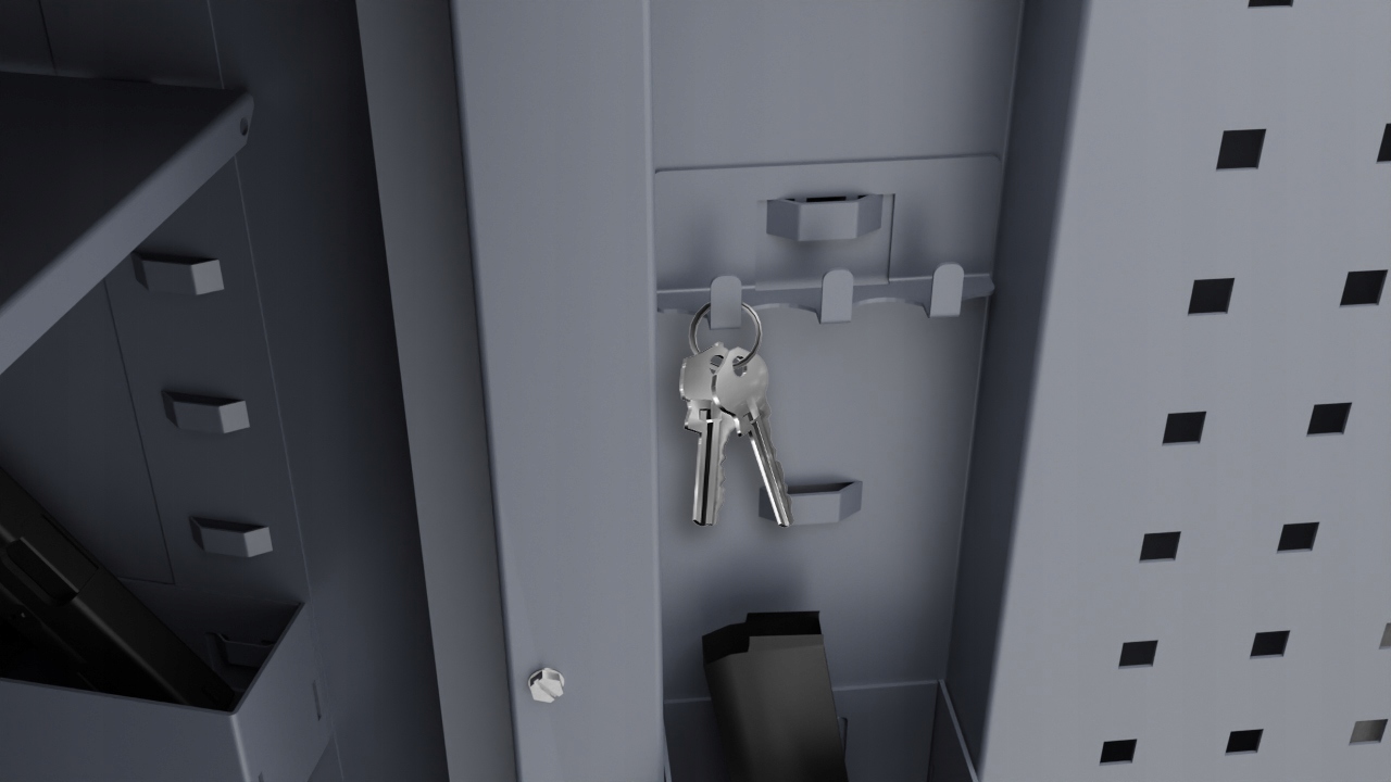 Szafa na broń S1 STM 1243 FLEX COMBI zamek elektroniczny na 10 jednostek Marka Valberg