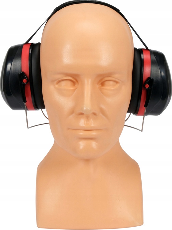 NAUSZNIKI NAKARKOWE SŁUCHAWKI WYGŁUSZAJĄCE BHP OCHRONNIKI SŁUCHU 31DB Stopień tłumienia hałasu 31 dB