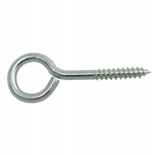 

Hak Haczyk pelny oczkowy Stal Ocynk 4x62mm 6 sztuk