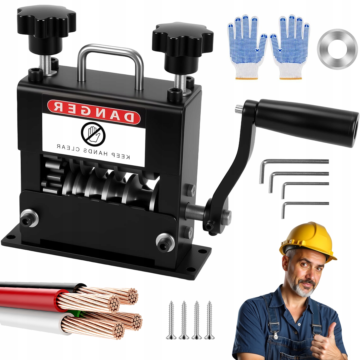 Odizolovávač Kabelů Ruční/auto Odizolovávač 0.5-17 MM Černý