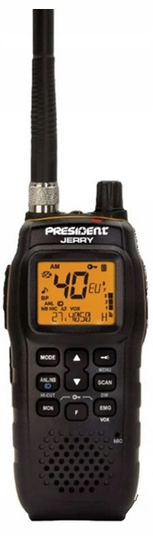 President Jerry Cb Rádio Ručník – Kompaktné, Prenosné, Asc, Konektor 12V