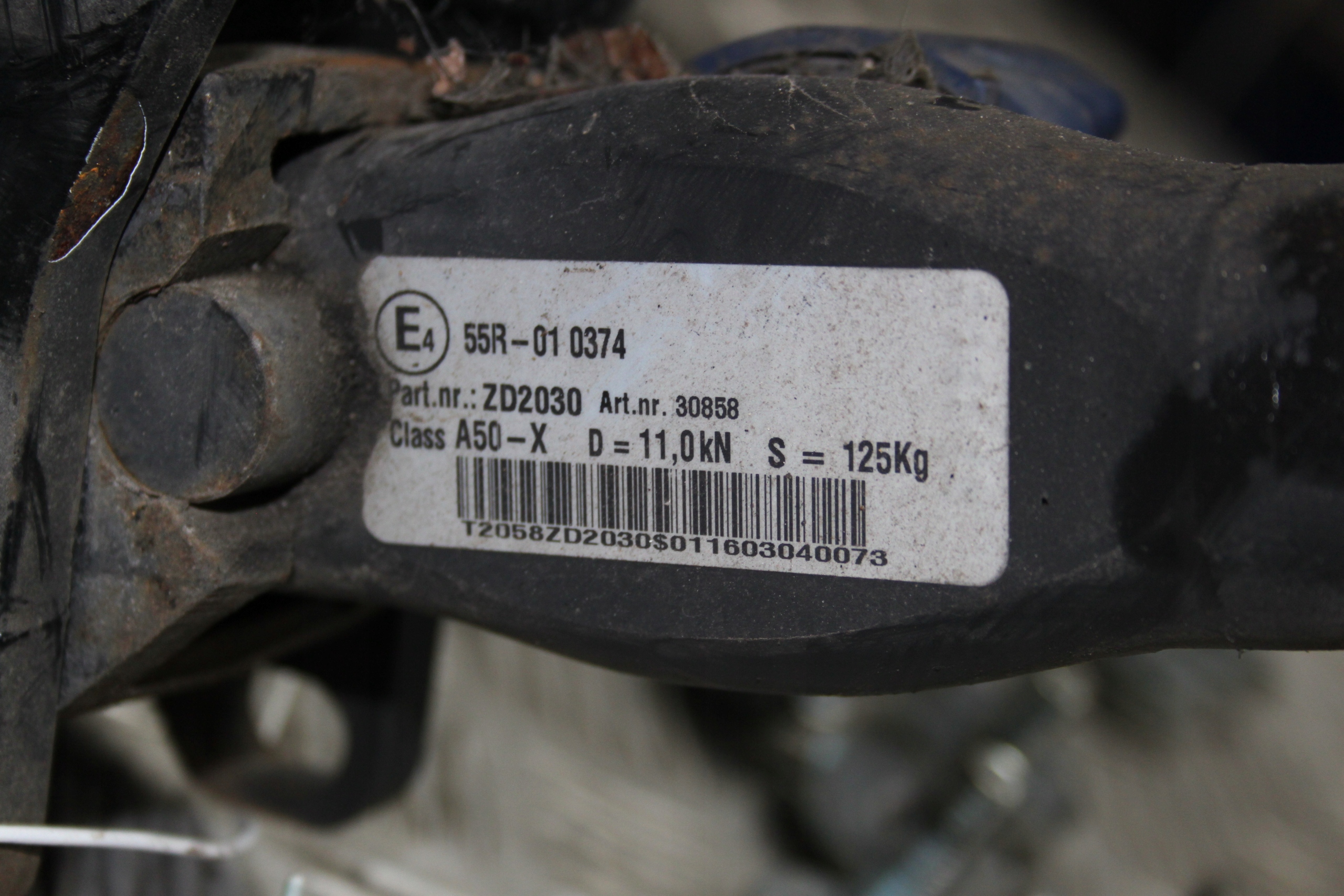 MERCEDES B W245 HAK HOLOWNICZY Rodzaj kuli Odkręcana