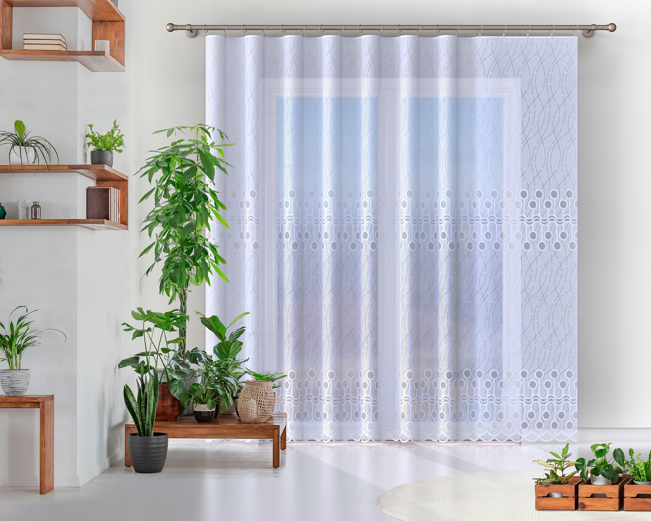 

Gotowa Firana Żakardowa Do Salonu 200X150