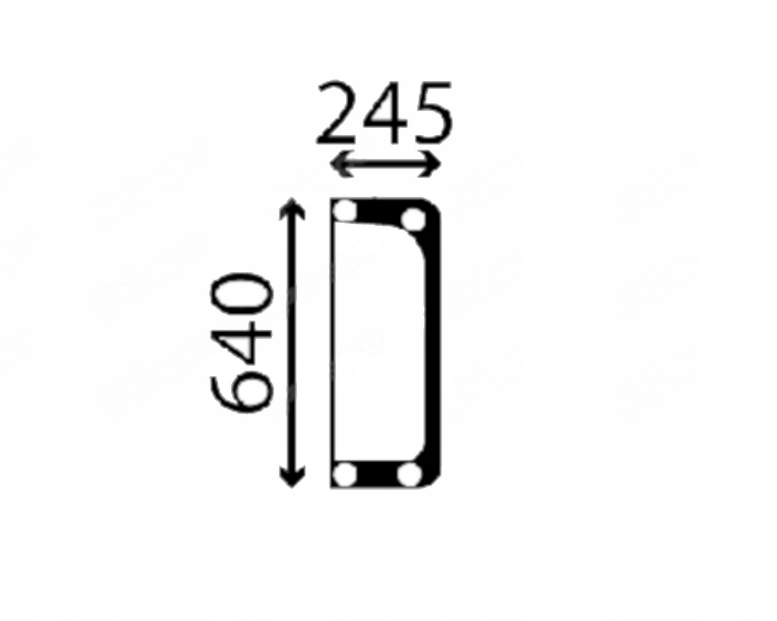 sklo nabíječka Merlo zadní pravá 055403