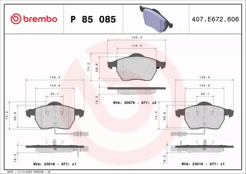 BREMBO TARCZE+KLOCKI PRZÓD AUDI A6 C6 314MM Wersja Europejska