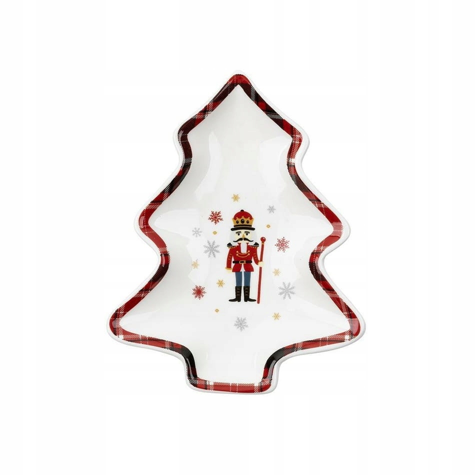 

Talerz ceramiczny christmas 29 x 24 cm, czerwony