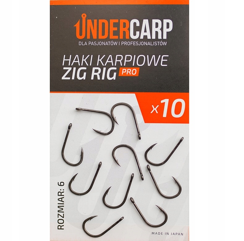 Undercarp Haki Karpiowe Zig Rig Pro rozmiar 6