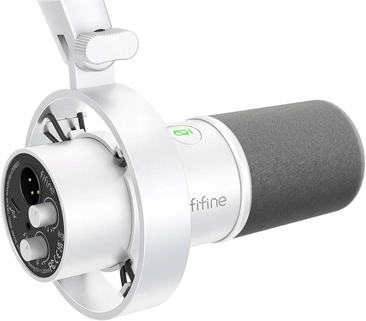 Dynamický mikrofón Fifine K688W (biely)