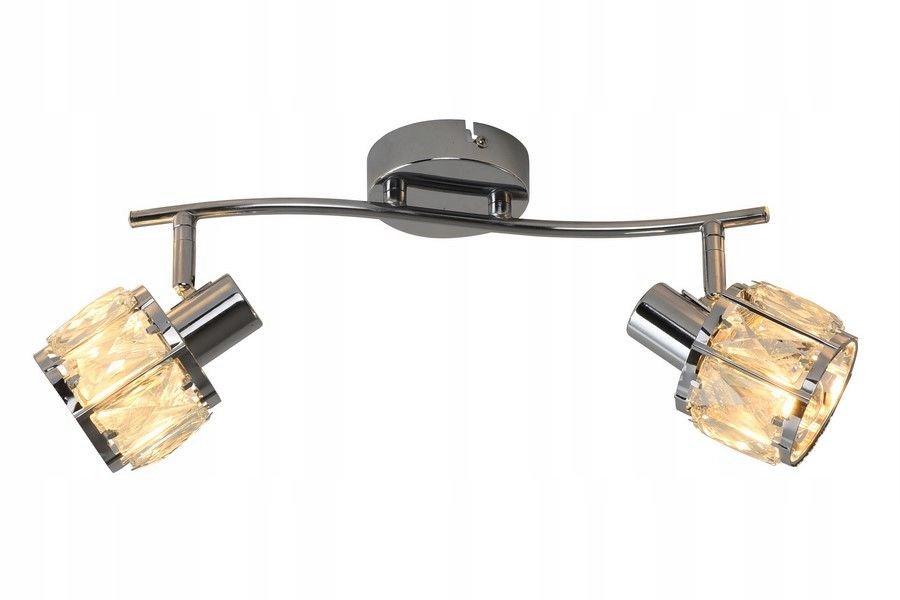 Reality stropní svítidlo chromovaná s krystaly 2xE14 40W Crownie