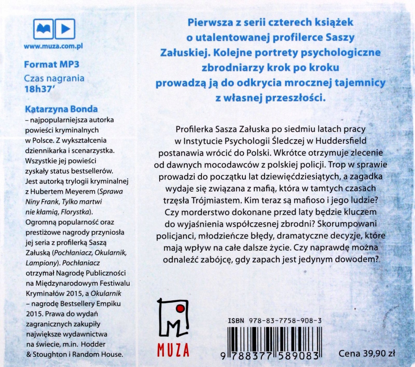 POCHŁANIACZ - KATARZYNA BONDA [AUDIOBOOK] Stan opakowania oryginalne