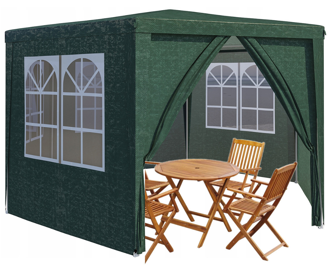 Zahradní pavilon Stan Altán do zahrady 4x4 6 stěn x 2 m Okna