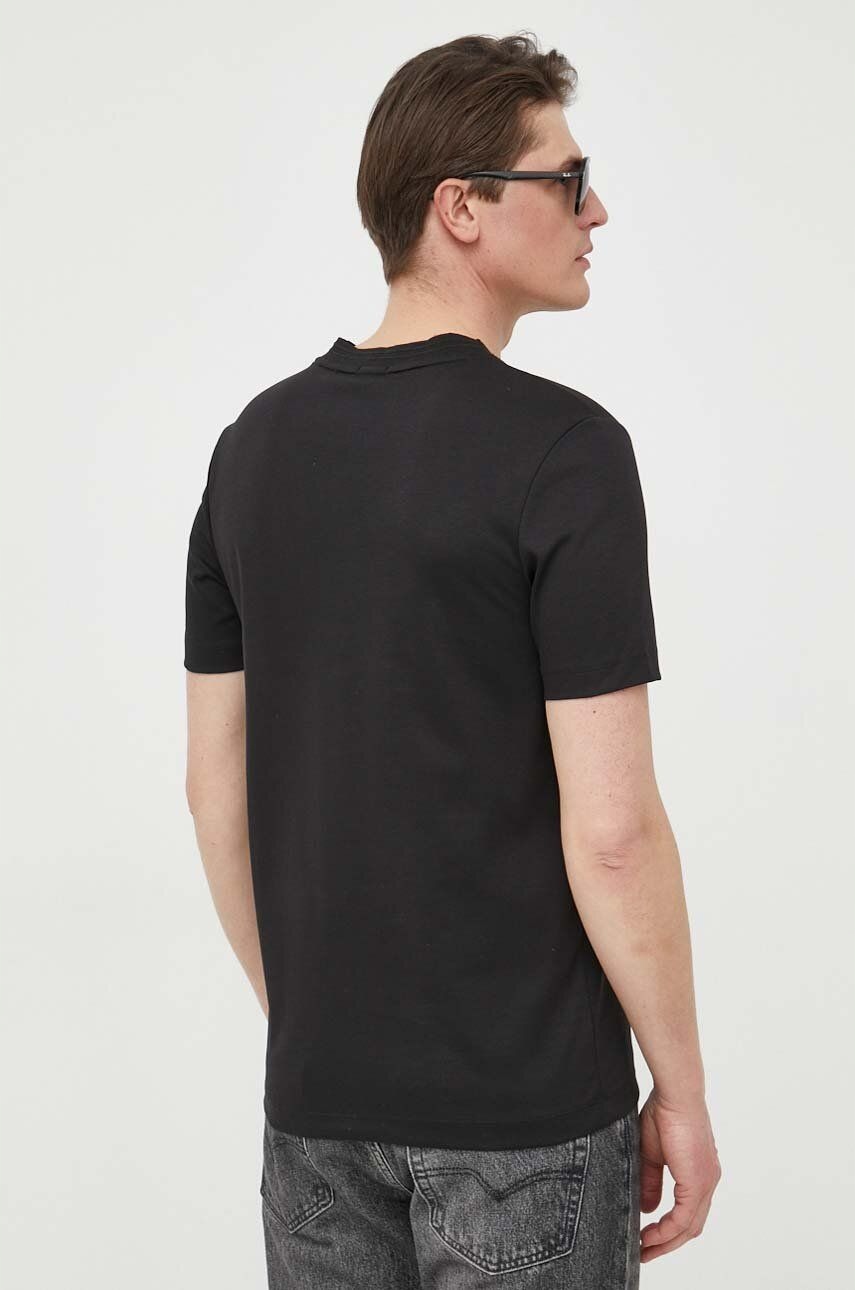 HUGO pamut póló L-es méret Dekoltázs egyszer hajlított