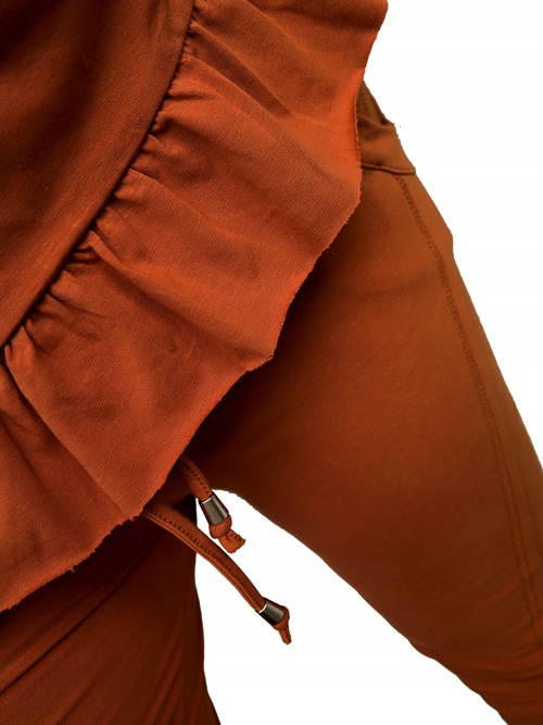 SPODNIE DRESOWE CASUAL S M VIP PUDER ORYG CIOCCO Wzór dominujący bez wzoru