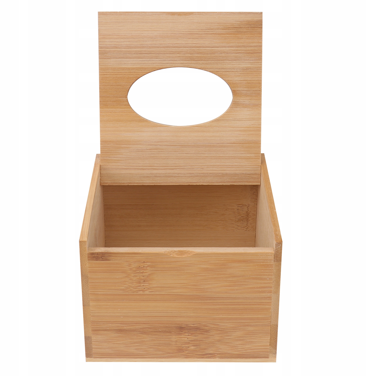 1 szt. DREWNIANE PUDEŁKO NA CHUSTECZKI KWADRATOWE BAMBUSOWE PAPIEROWE Marka inna