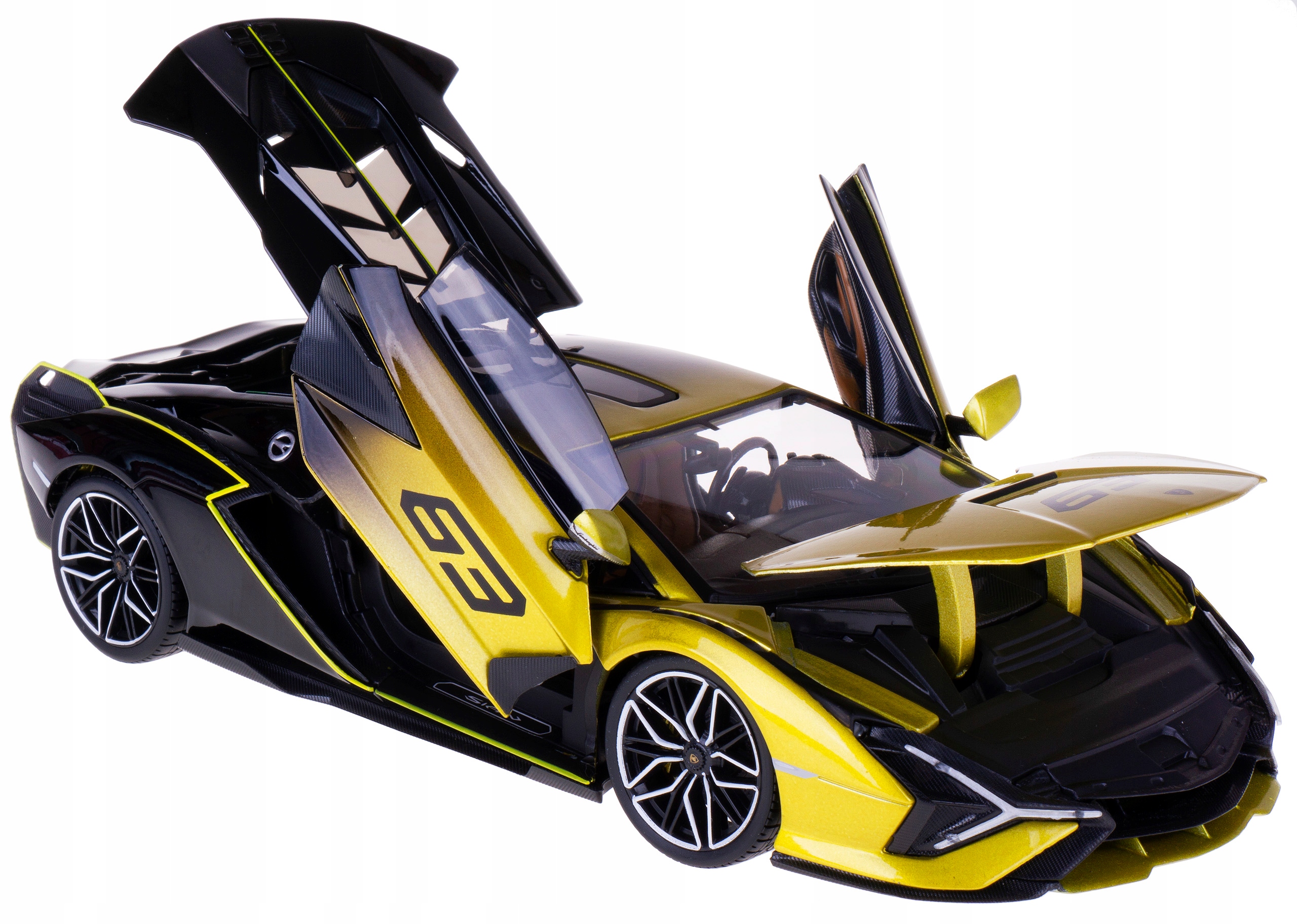 

Lamborghini Sian Fkp 37 Model Bburago 1:18 Żółtocz