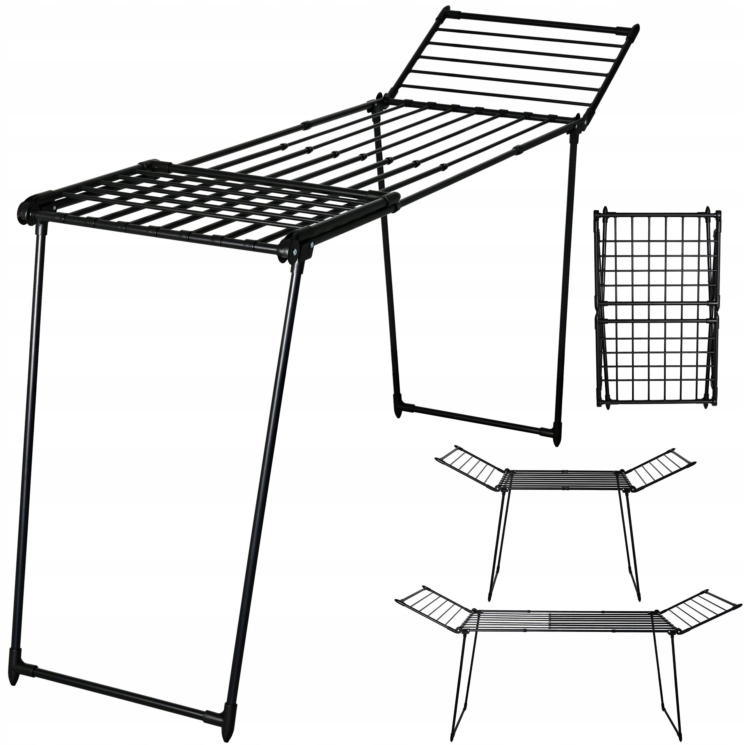 Levně Sušák Na Prádlo, Teleskopické Skládací, Stojící, Silná, Velká