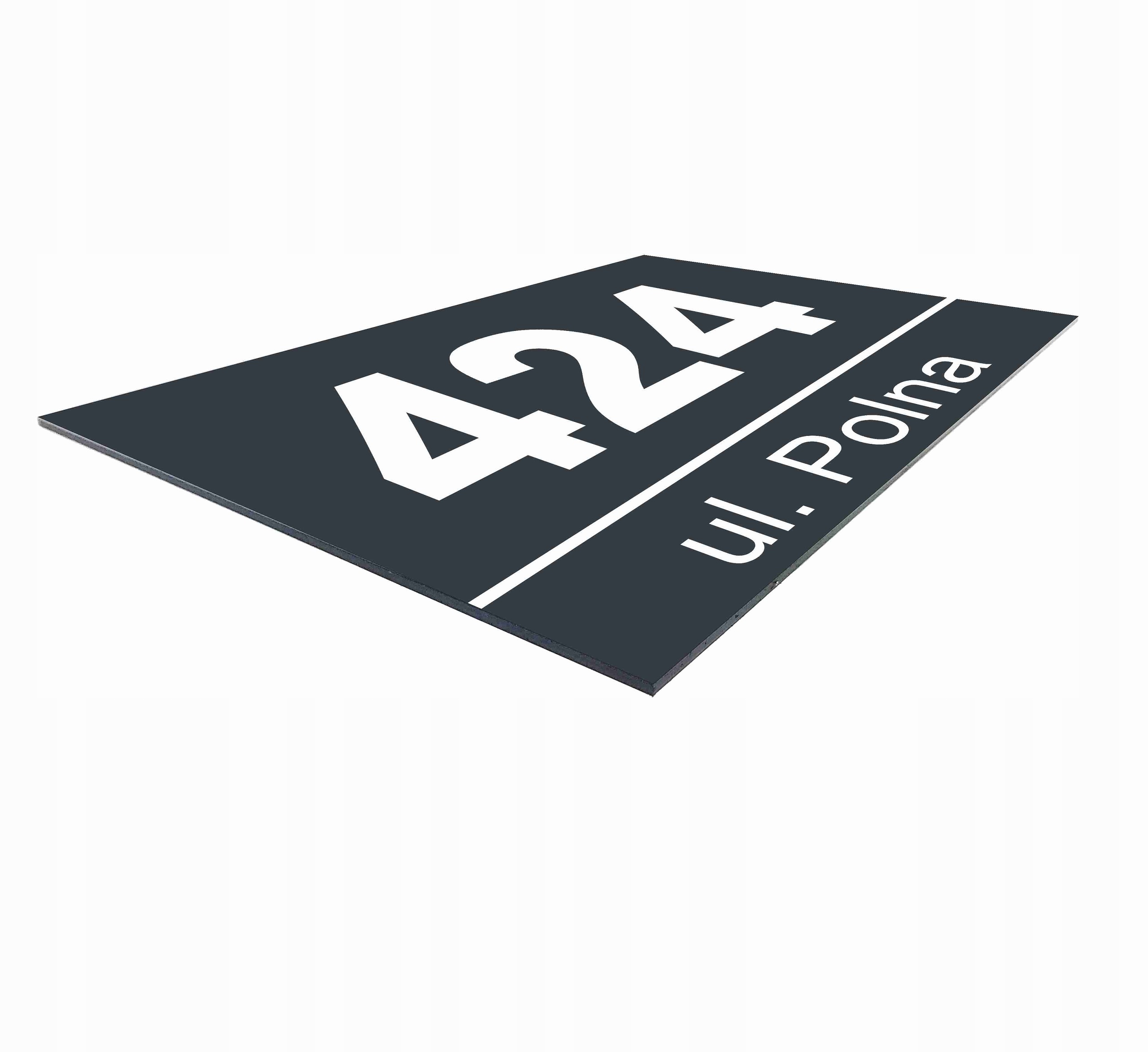 Tabliczka Tablica ADRESOWA ALUMINIUM Nr DOMU 20x30