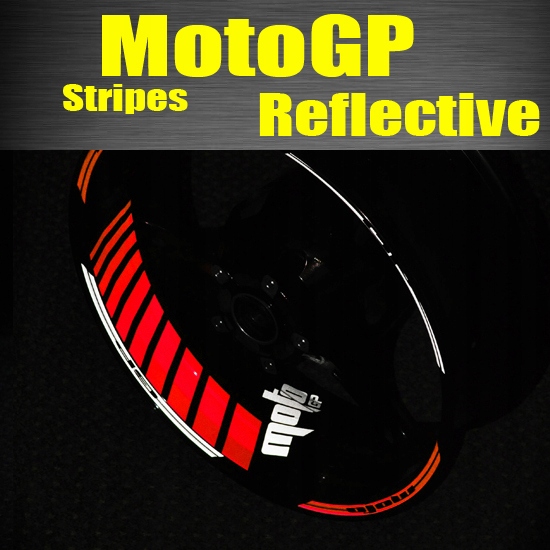 MotoGP Reflexní pruhy Samolepky, pásky na kola, ráfky, okraje pro Honda