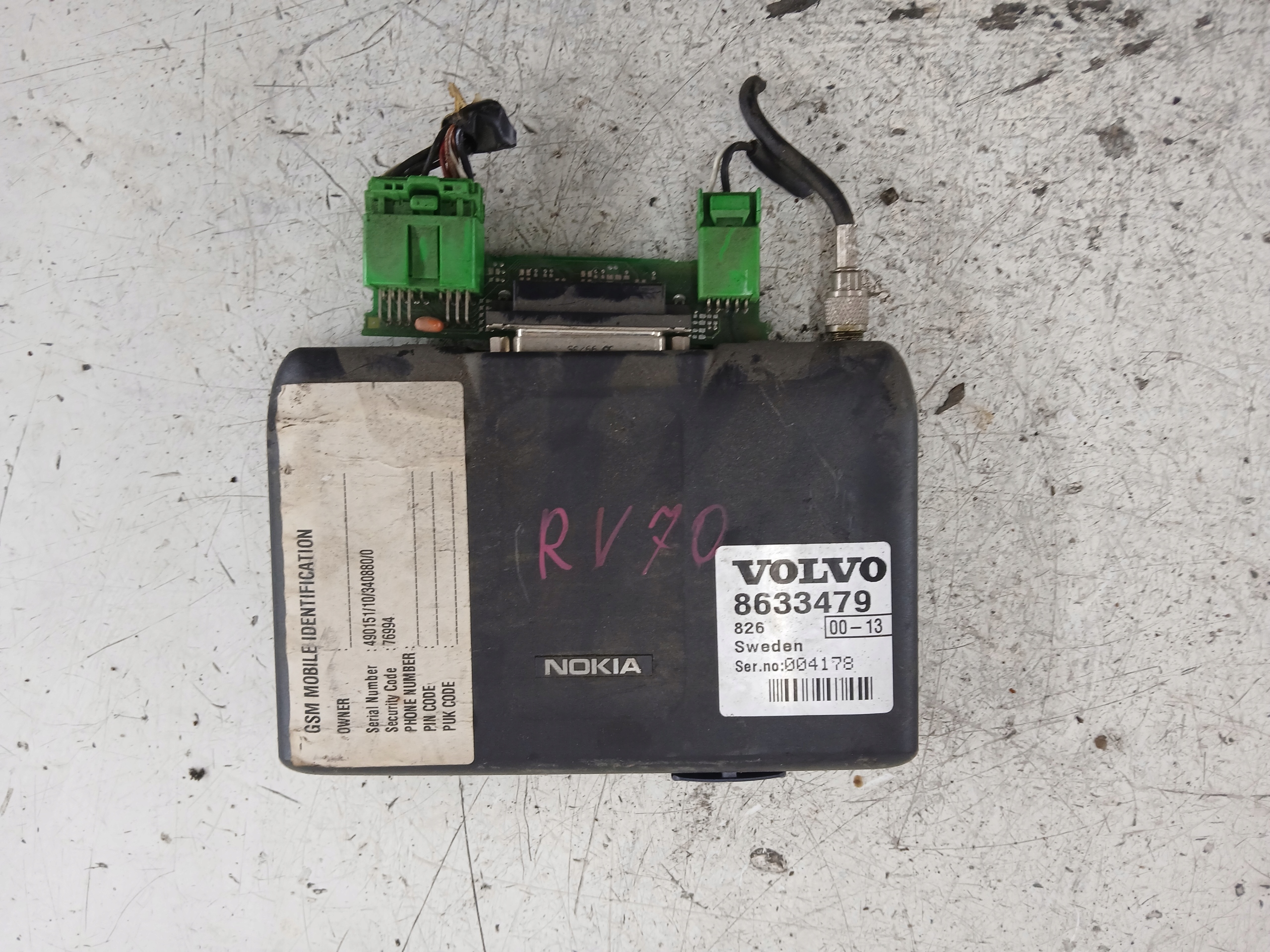 VOLVO V70 II Centralina modulo TELEFONU 8633479