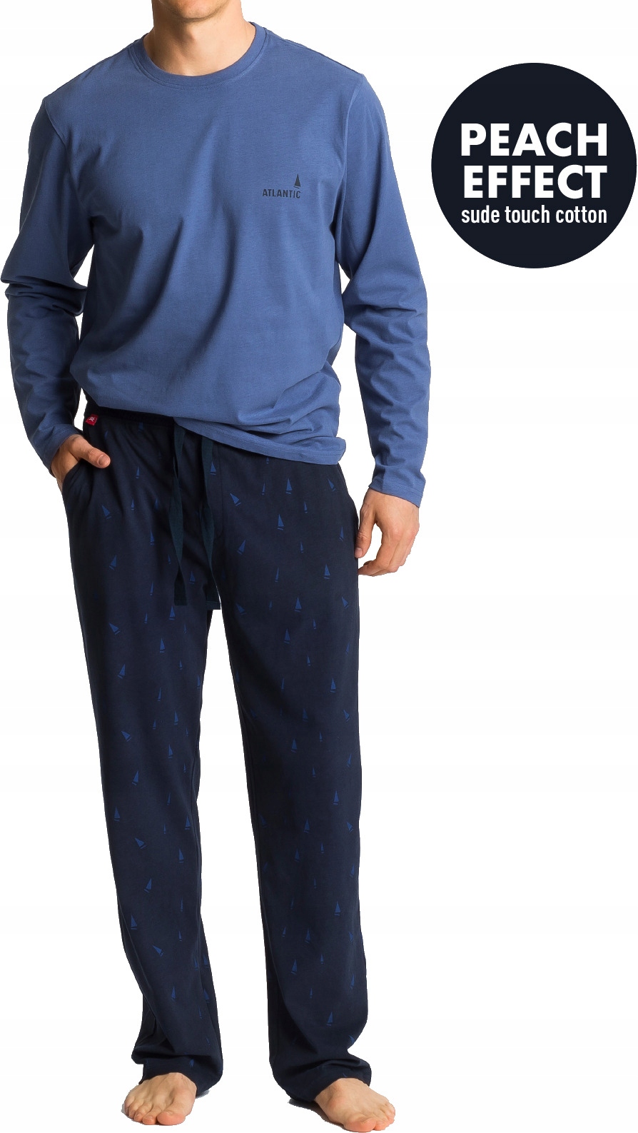 

Piżama Męska Atlantic NMP348 Długi Rękaw Spodn XL