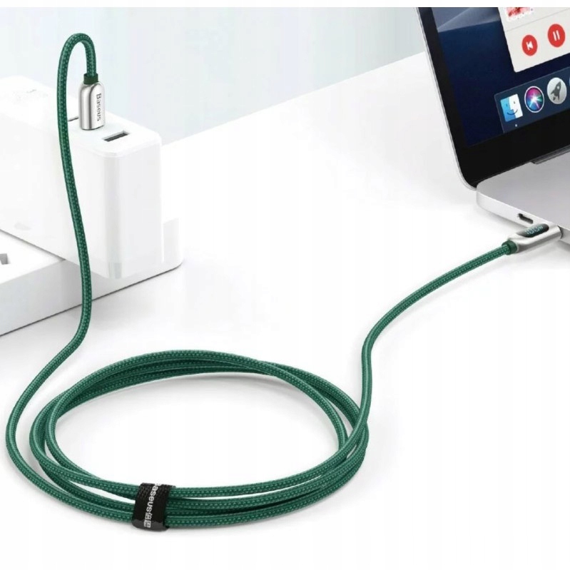Kabel USB-C / USB-C, Baseus Display, 5A, 100W, 2m Zgodność ze standardem Quick Charge 1.0 Quick Charge 2.0 Quick Charge 3.0 Quick Charge 4.0