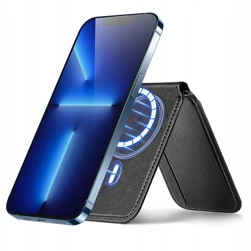 Esr Vegan Leather Magnetic Wallet Stand Black Sheepskin Esr-hlw-bk