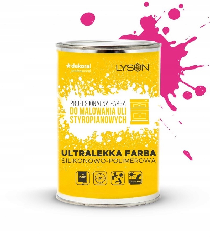 

Farba do malowania Uli Ula 1 litr Różowa