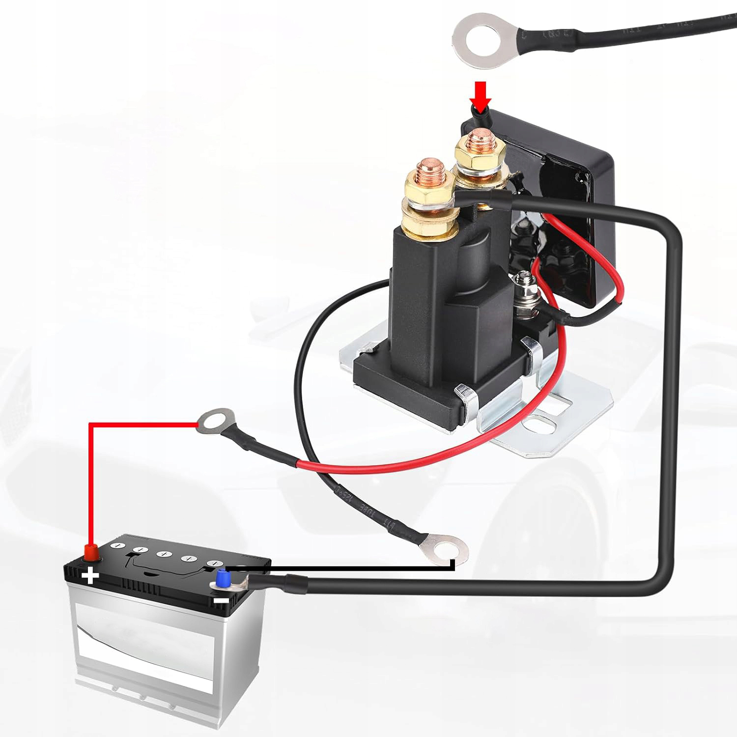 Sada Pro Dálkový Vypínač Baterie, Dálkové Ovládání 12V 200A Na 2X Dálkové Ovládání