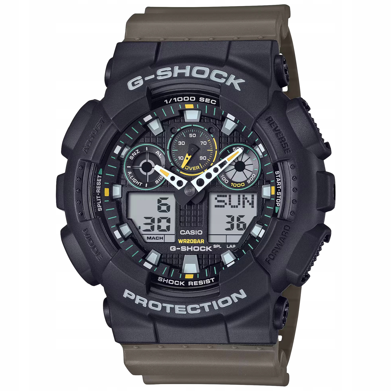 Hodinky Casio G-Shock GA-100TU-1A3ER 20BAR