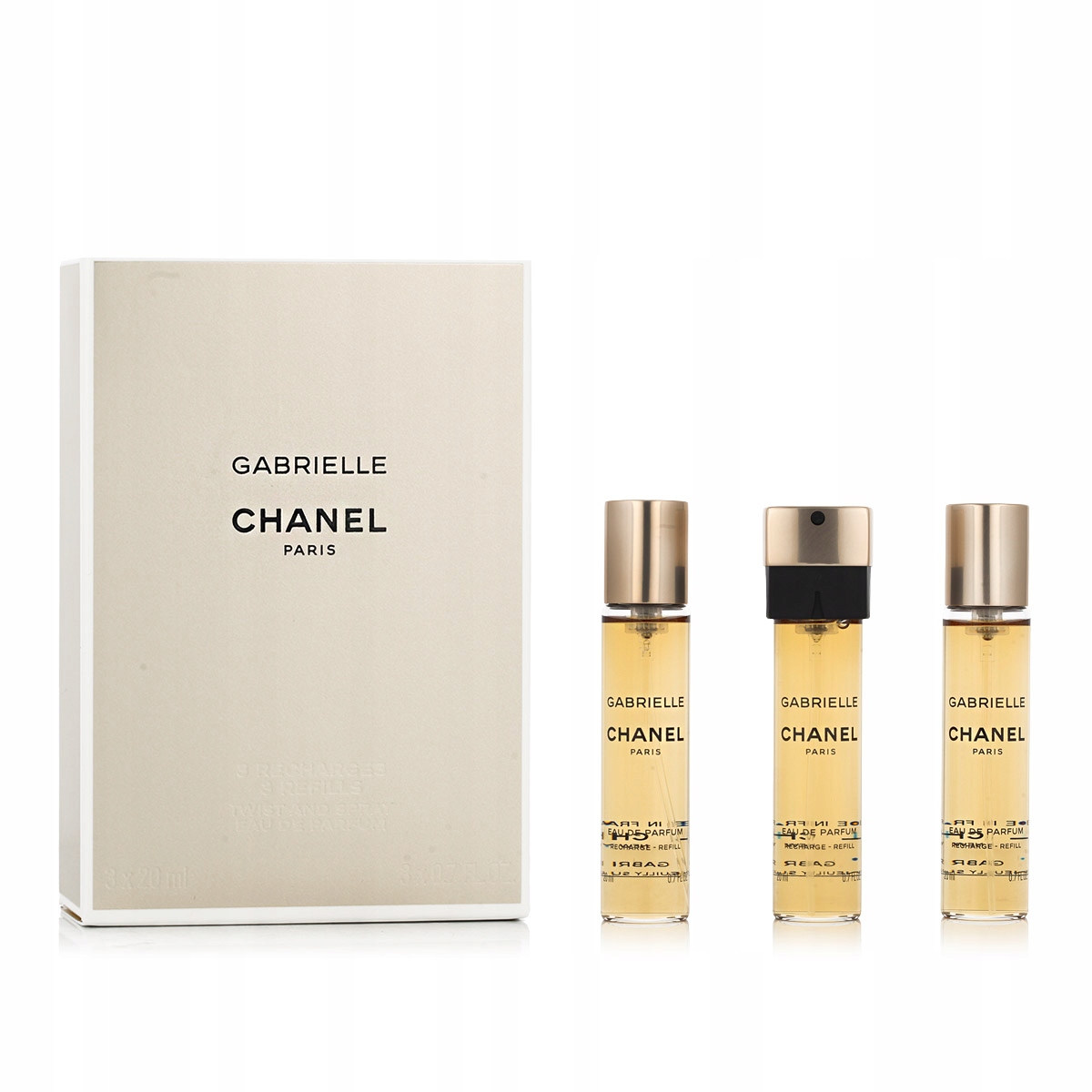 Chanel Gabrielle Edt 3 x 20 ml náplň do kapesního spreje W