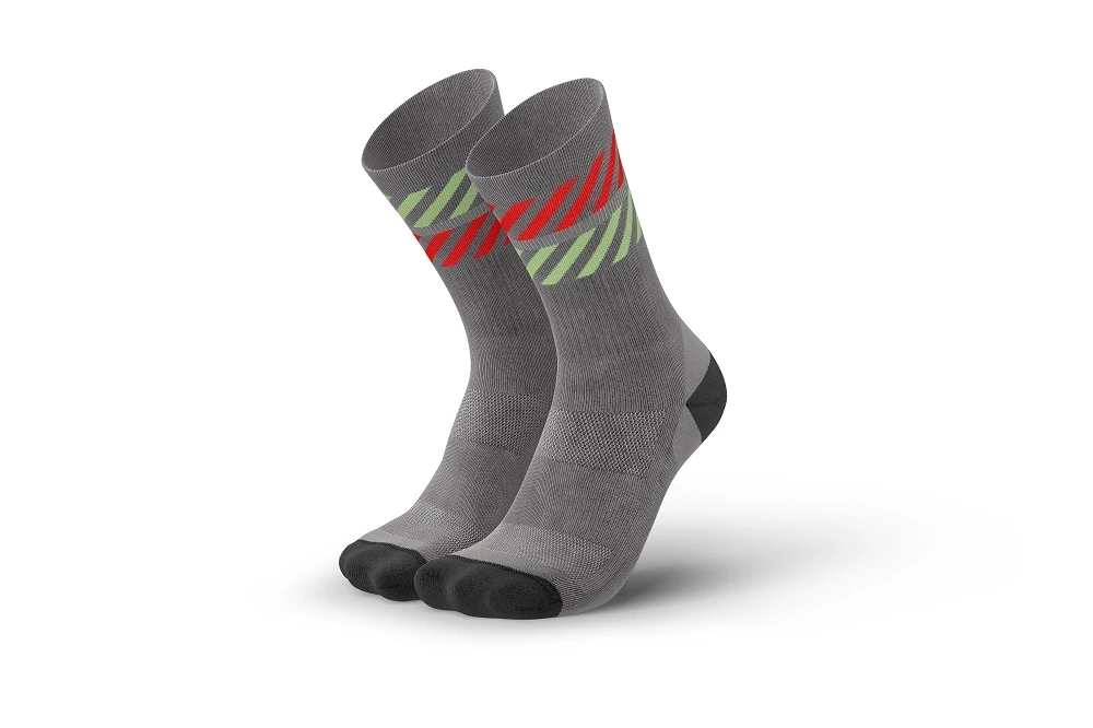 Incylence Skarpety Rowerowe Biegowe Merino Light Lanes grey/inferno 43-46