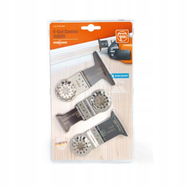 Fein 35222967080 Pilové listy pro multitool E-Cut Starlock na dřevo 3ks