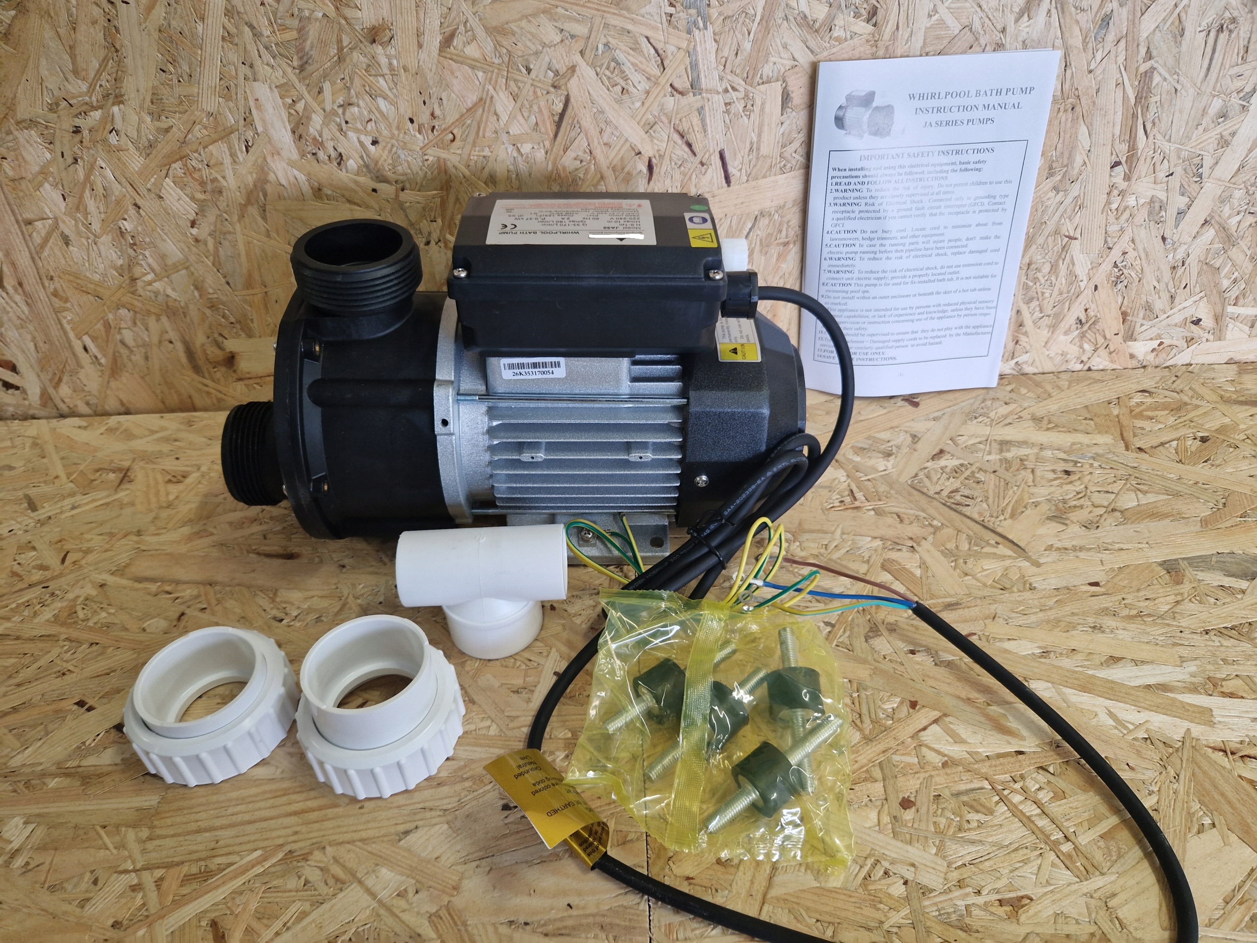 Hydromasážna pumpa JA50 0,37kW 230V vírivka Spa filtračná