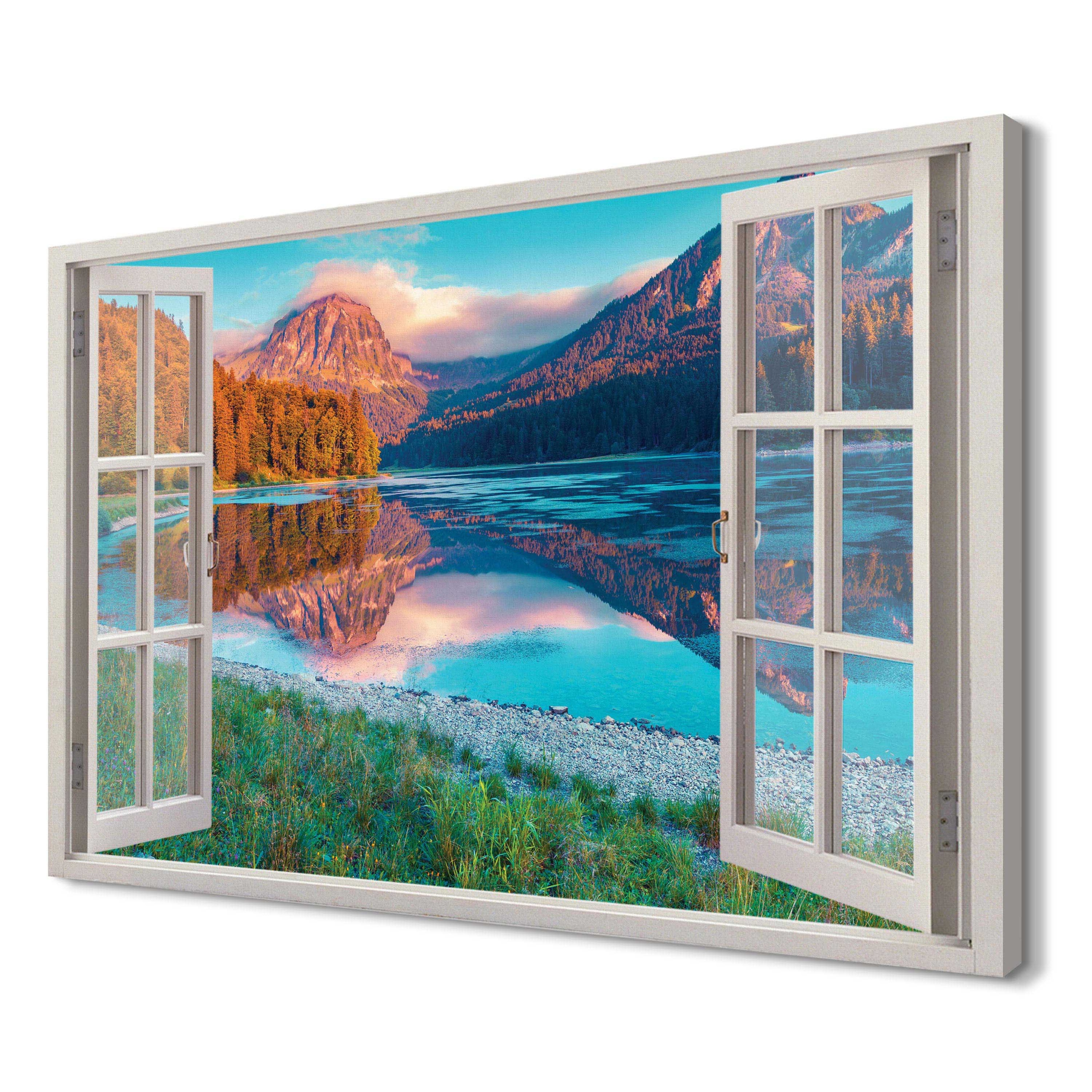 

Jezioro Obersee Obraz powiększający wnętrze 120x80