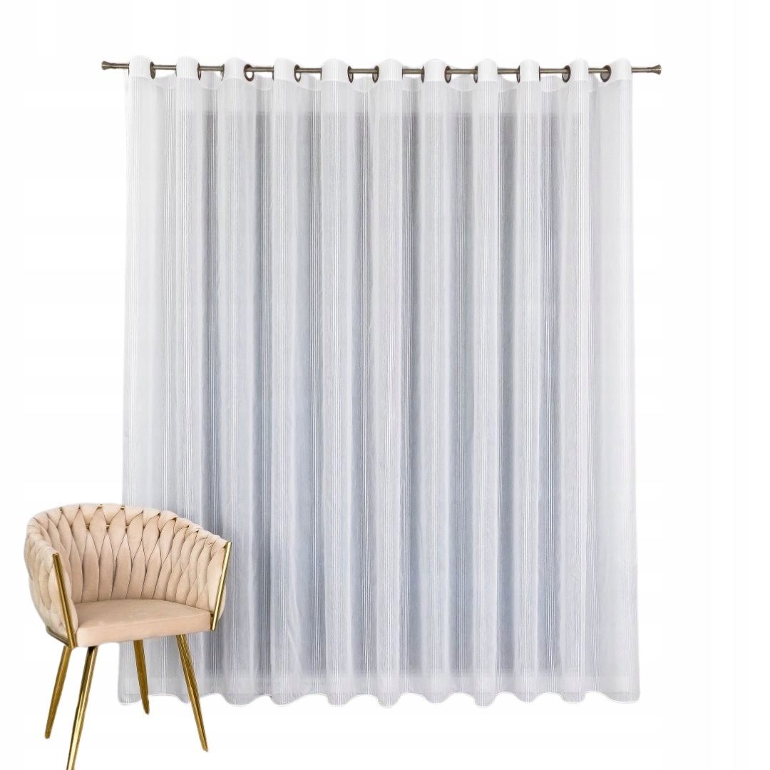 Hotová Záclona Na Průchodkách, Dlouhá Batyst, Svislé Proužky 500X265