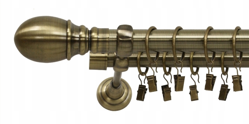 

Karnisze Metalowe Podwójne 16/16 200 cm 2 m
