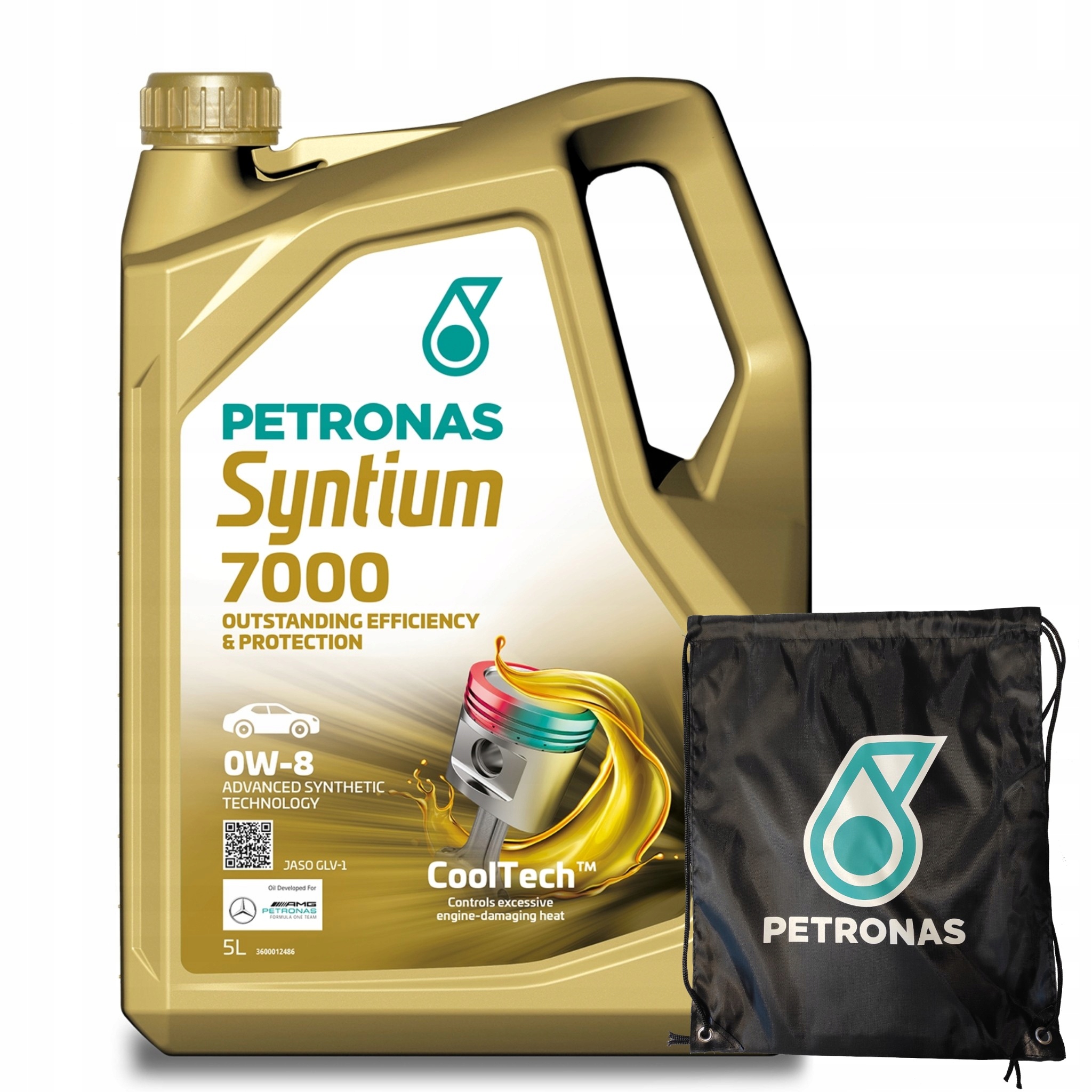 Motorový olej Petronas Syntium 7000 Jaso GLV-1 0W-08 5L vrecko Zadarmo