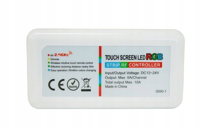 Sterownik TOUCH LED RGB RF dotykowy 216W 12/24V Typ pilot