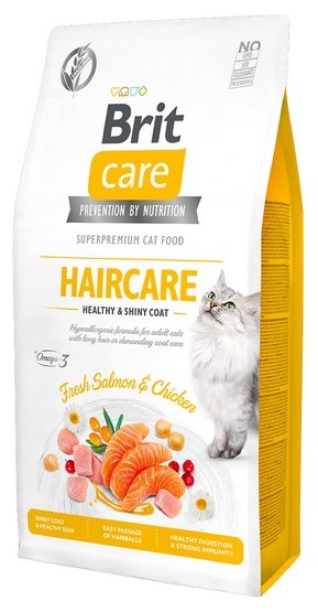 Levně Brit Care Cat Grain Free Haircare Healthy & Shiny Coat 2 kg