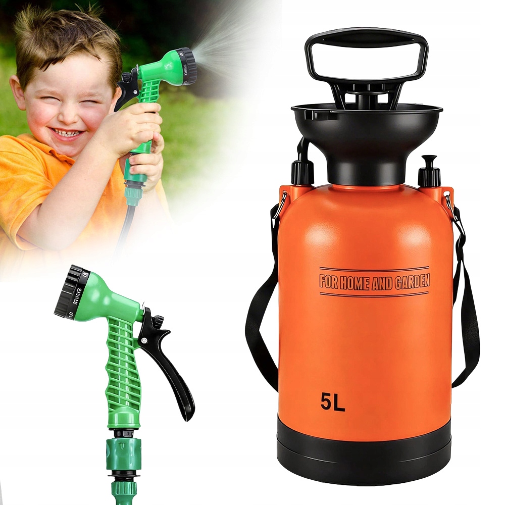 Turistická Sprcha Kempingová 5L 7 funkcí tlaková s ventilem