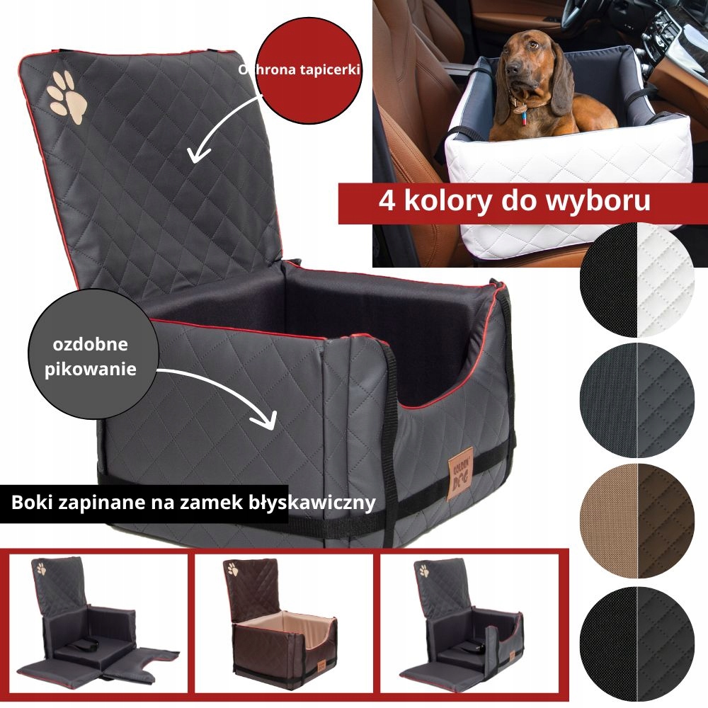 LEGOWISKO, FOTELIK LUX DO SAMOCHODU DLA PSA M Długość 52 cm