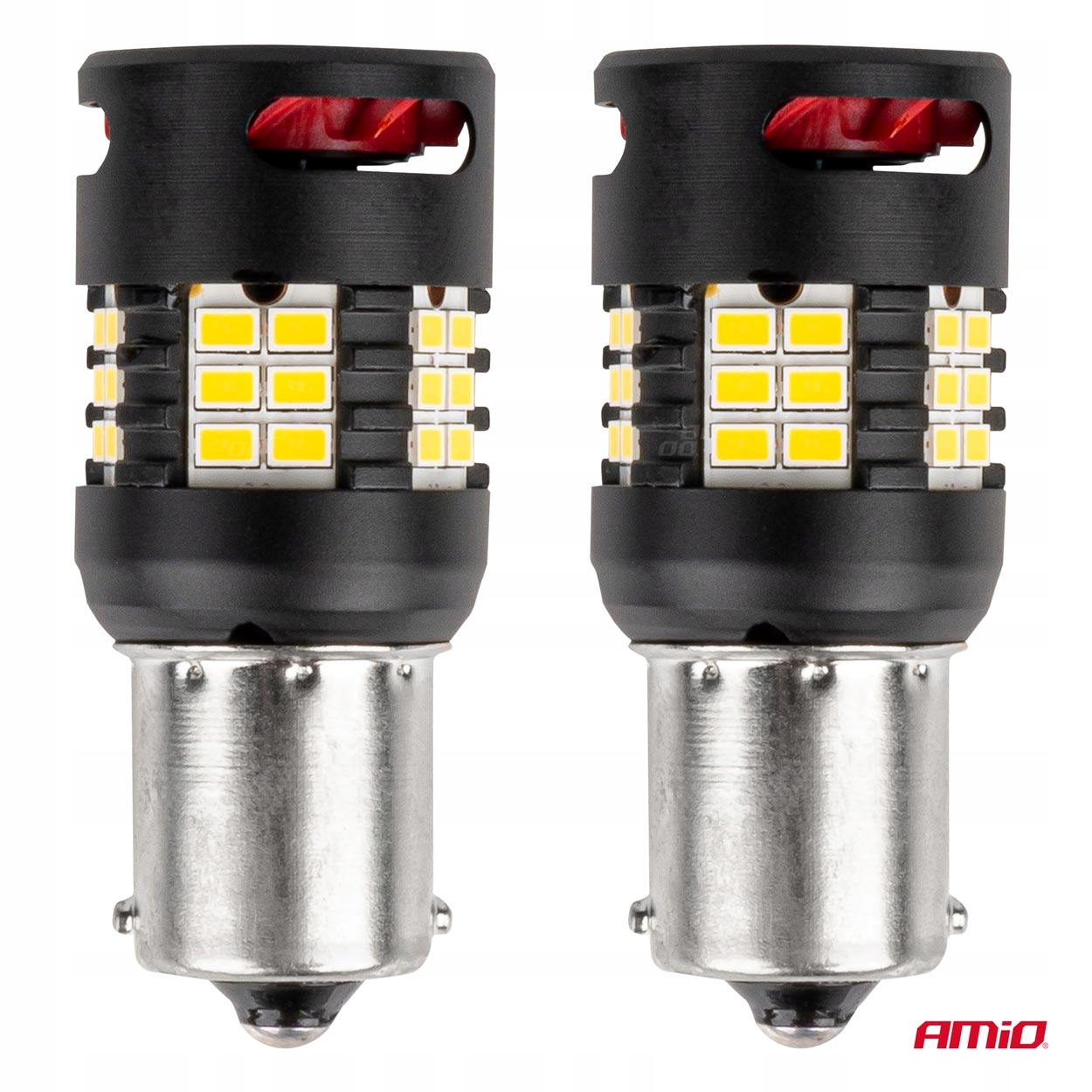 Żarówki LED CANBUS PRO BA15S P21W R10W R5W SMD FAN White 12V 24V AMIO-03721 Numer katalogowy części 03721