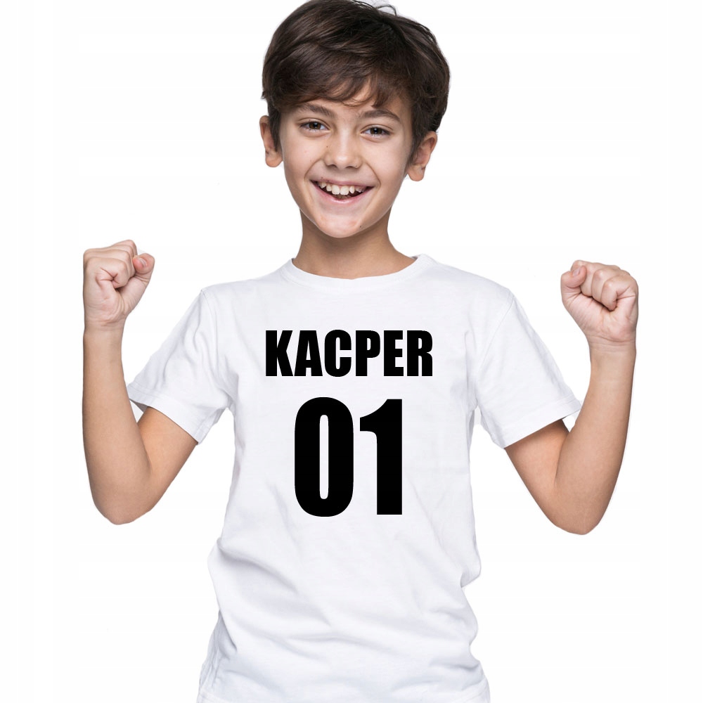 

Koszulka do szkoły na Wf z imieniem i numerem