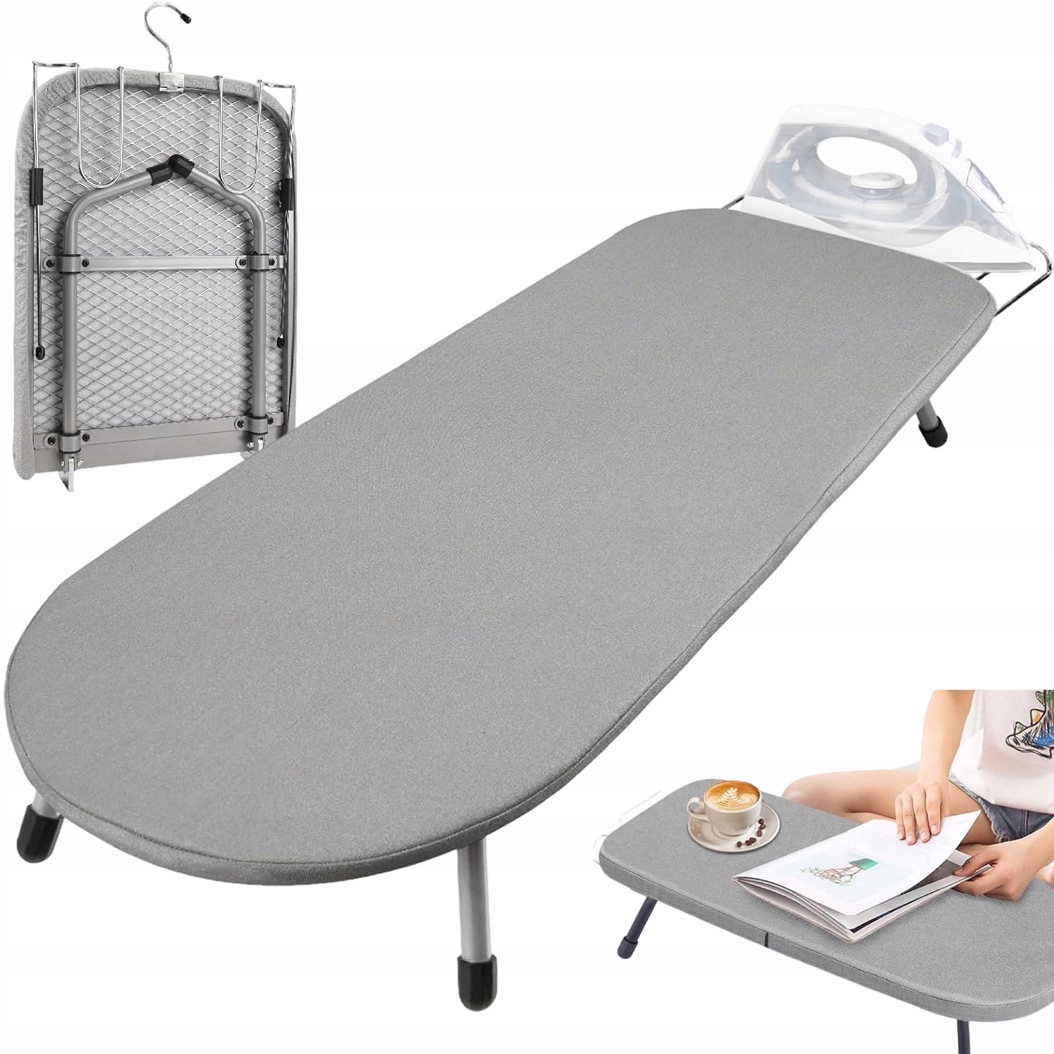 Levně Žehlicí Prkno Kompaktní 83 CM Stojan Na Žehličku Pro Malé Byty