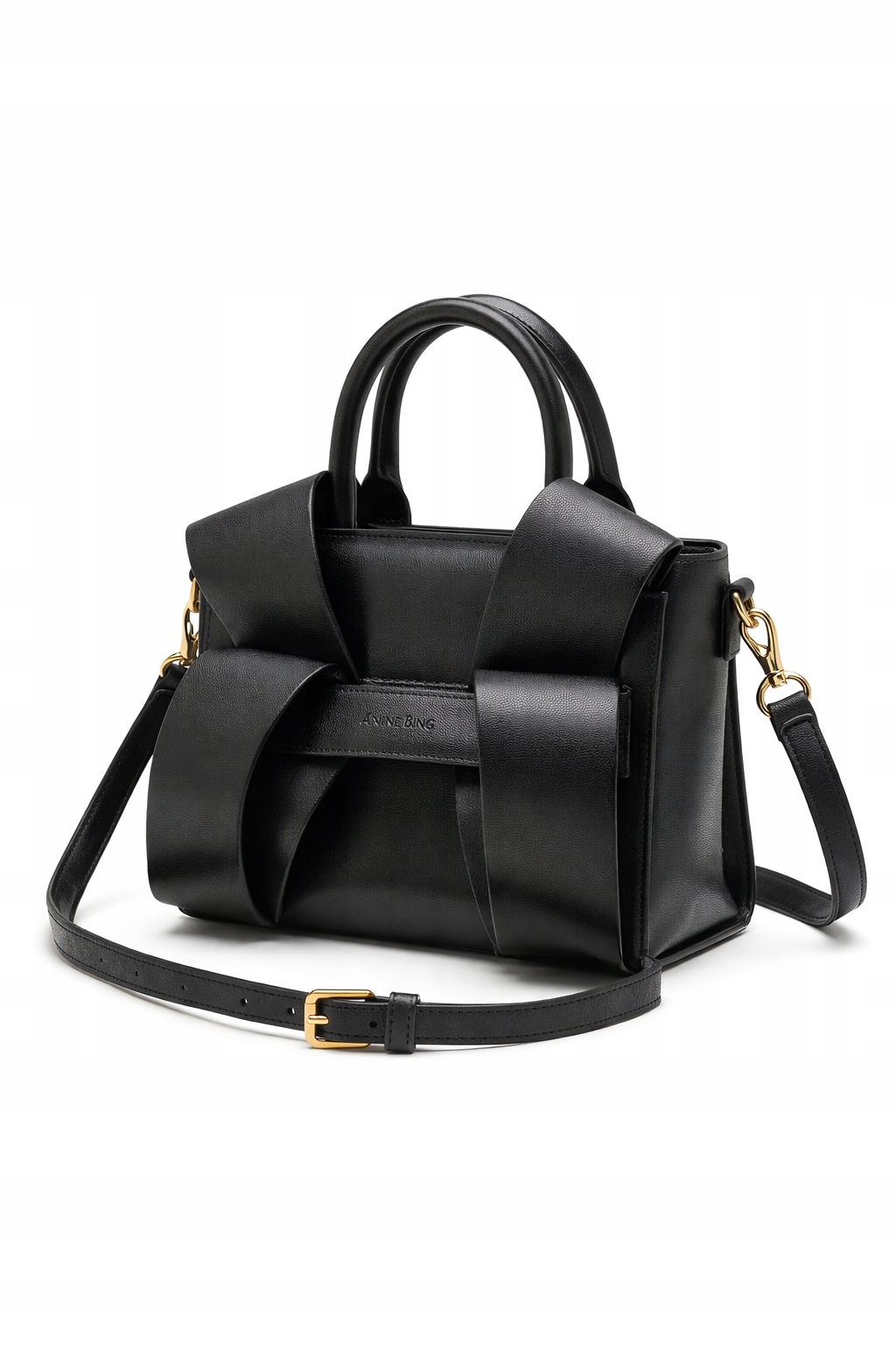 Pinko Černý Kufr S Opaskem A Přírodní Kůží I3B