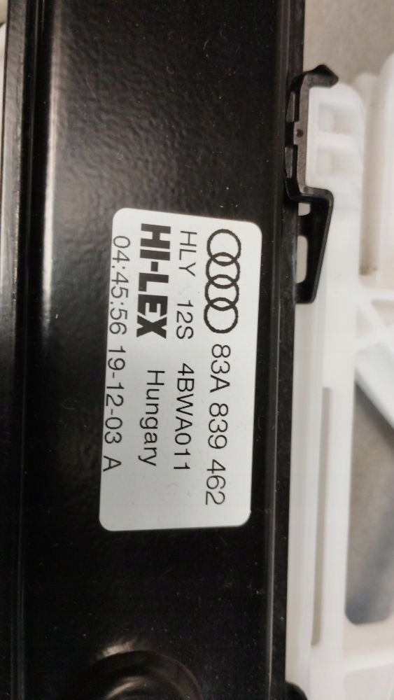 Audi Q3 F3 83a window regulator right rear part 83A839462