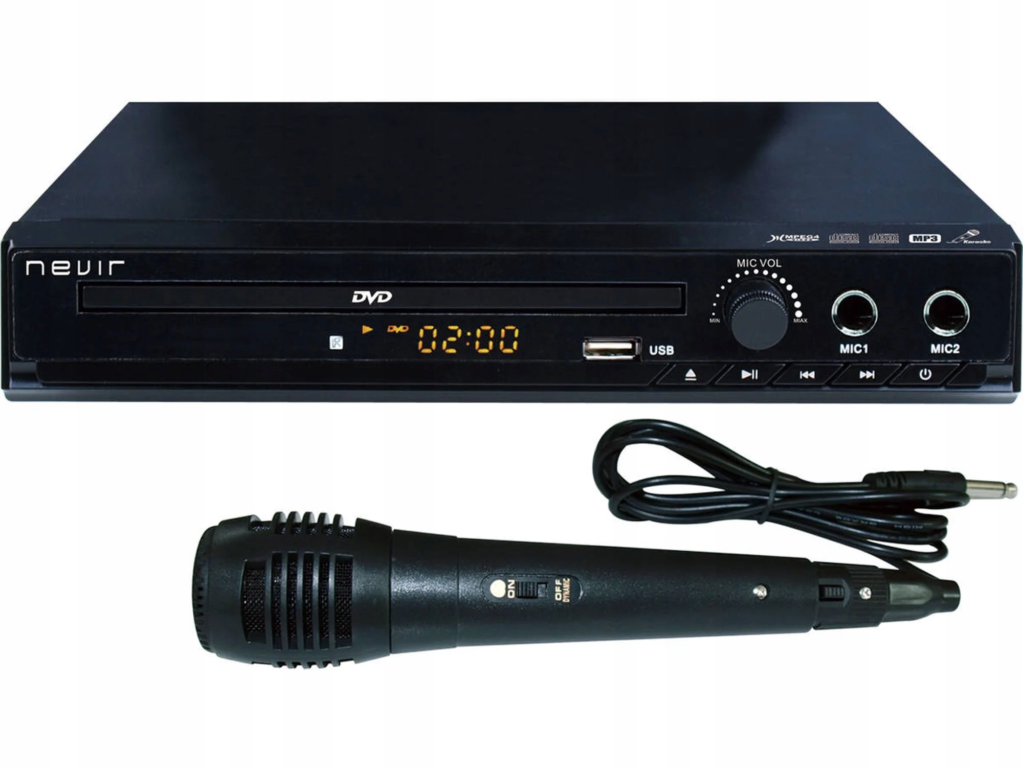 KARAOKE Z DVD USB MIKROFON NEVIR