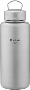 Ti artisan 700 ml tytanowa butelka na wodę Lekka, szczelna sportowa