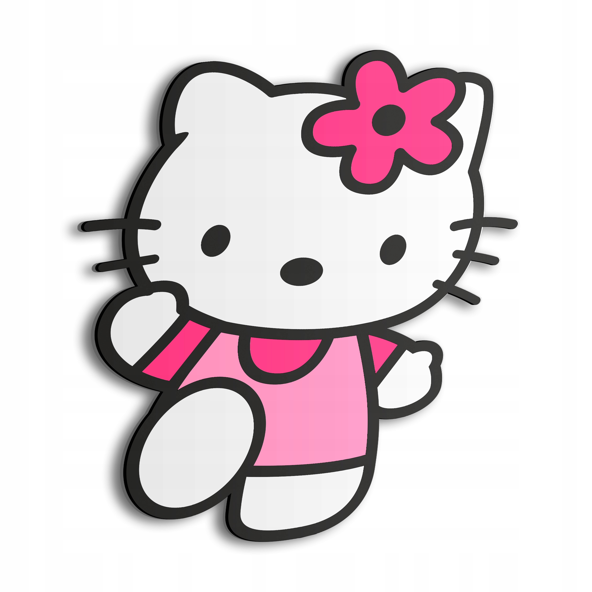 Dřevěný 3D obraz Hello Kitty Nástěnná Dekorace Dárek